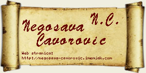Negosava Čavorović vizit kartica